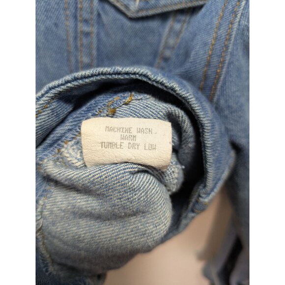 Vintage Desert West Denim Jacket Cropped Button Front Western Style, Size M - Picture 8 of 9